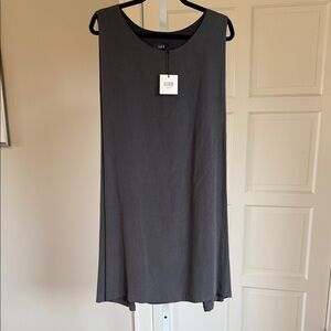 Kaarem Charcoal Sleeveless Tunic dress